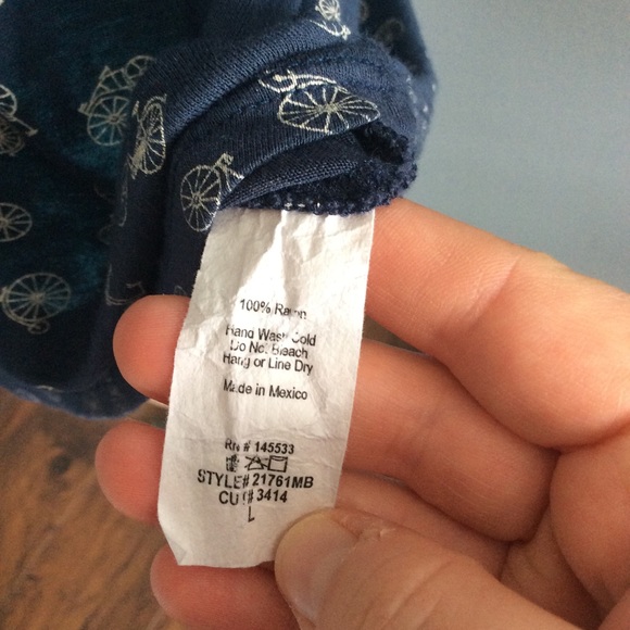 W5 Navy Blue Bicycle Unicycle top - Picture 9 of 10